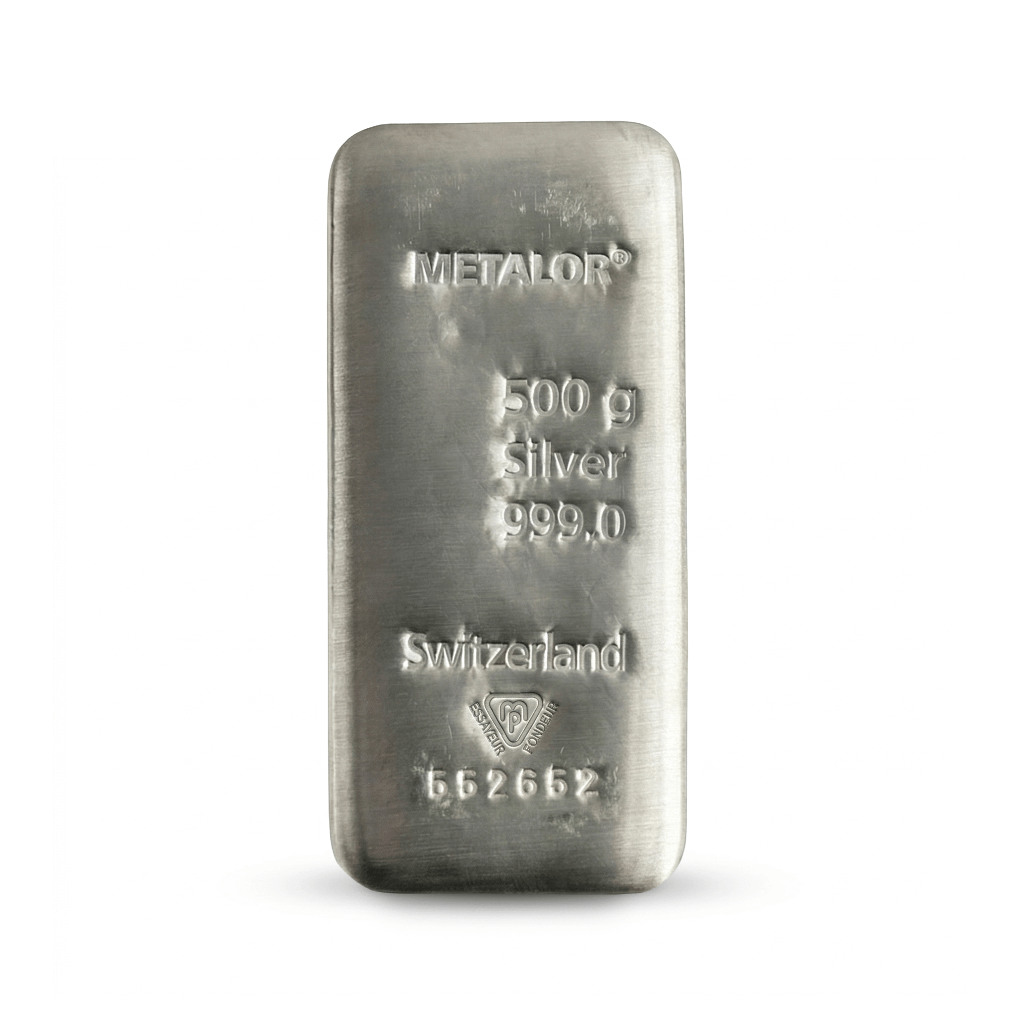 500 Gram Metalor Swiss Silver Bar