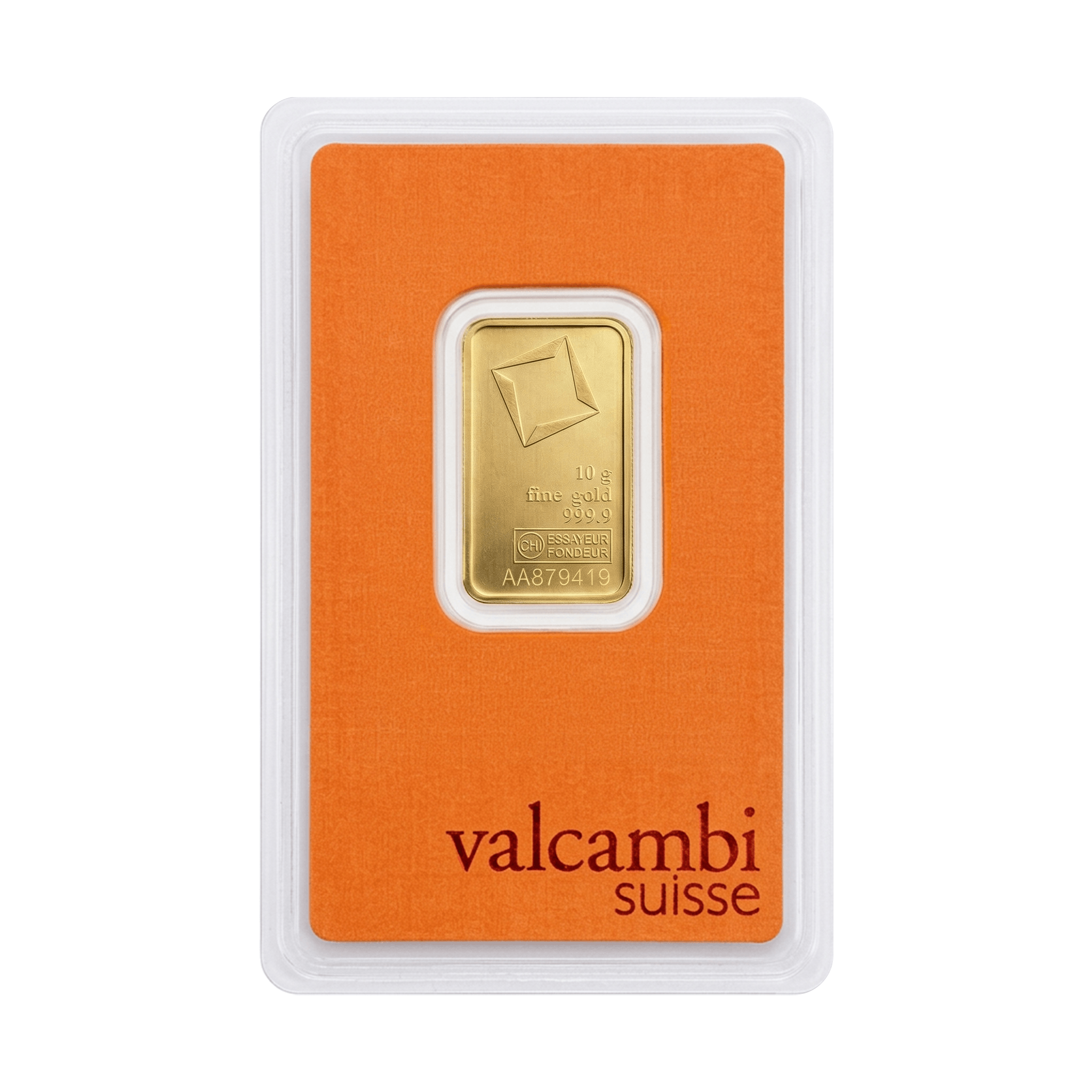 10 Gram Valcambi Swiss Gold Bar