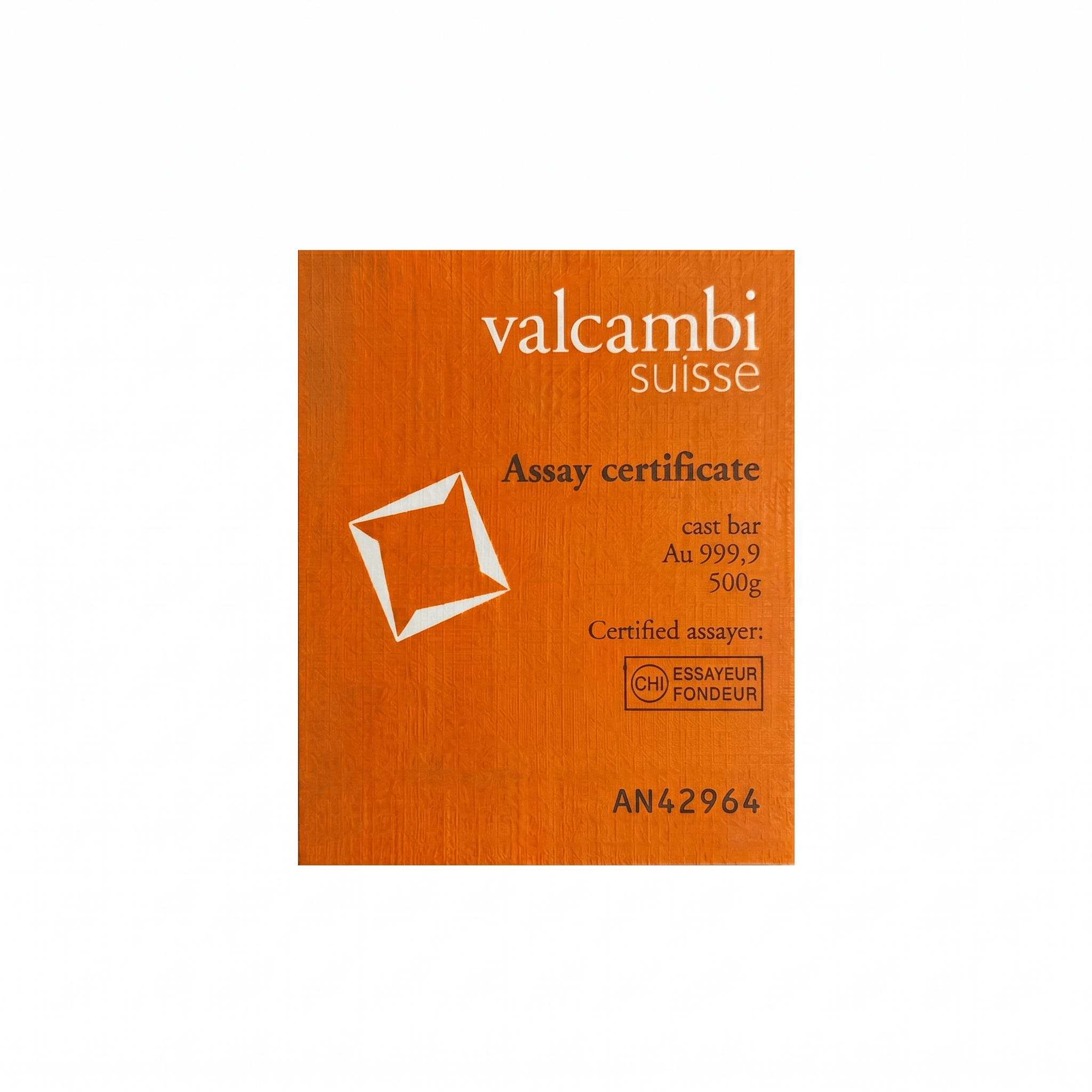 500 Gram Valcambi Swiss Gold Bar
