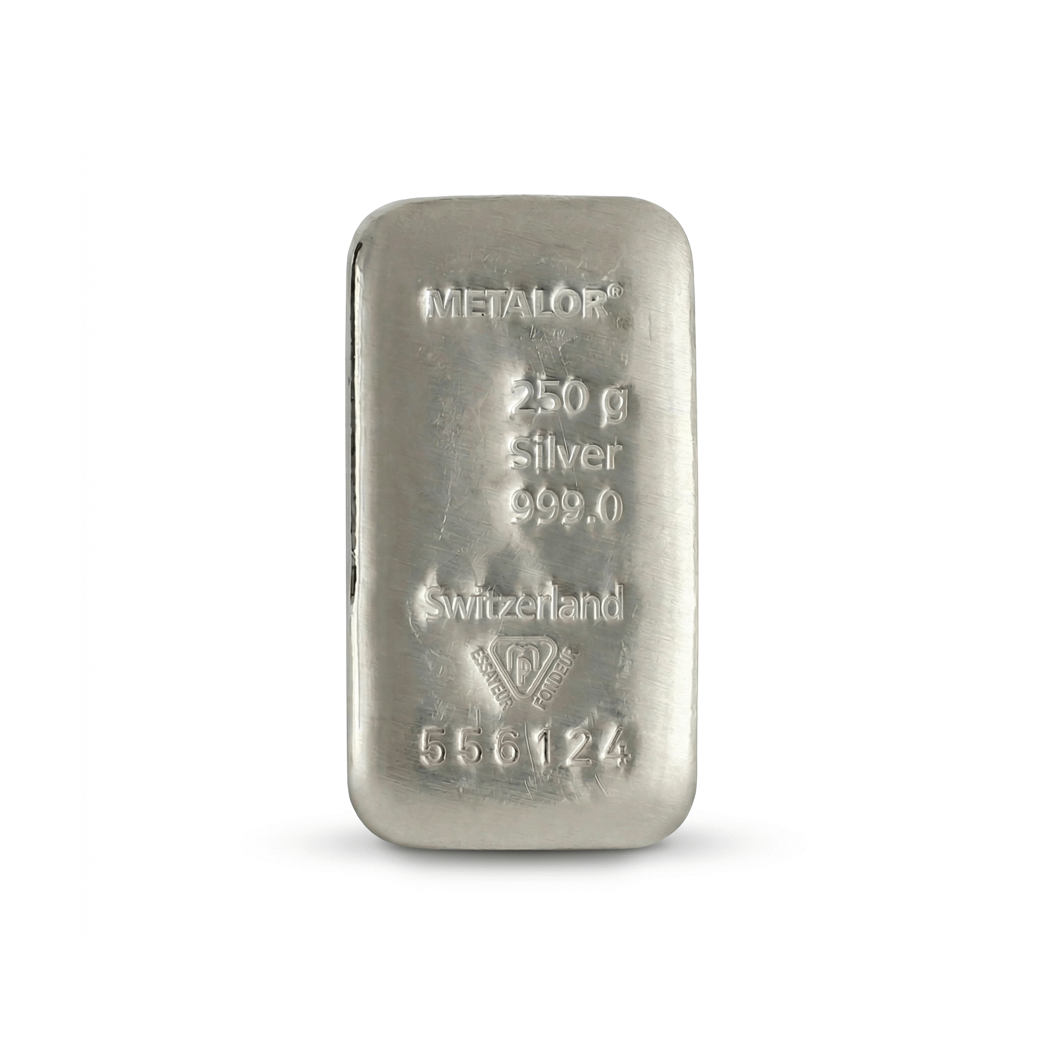 250 Gram Metalor Swiss Silver Bar