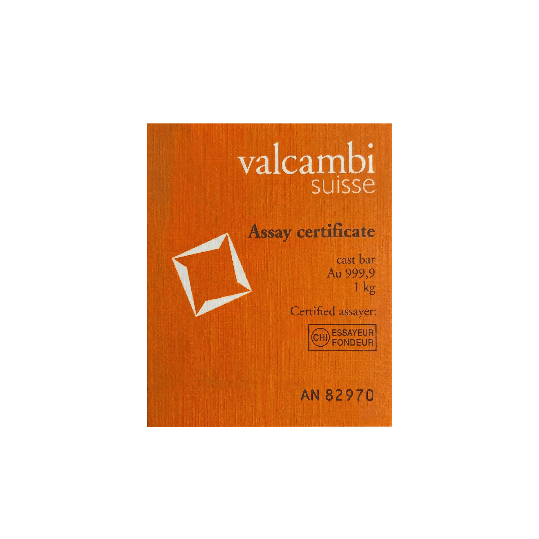 1 Kg Valcambi Swiss Gold Bar
